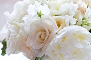 Fluffy white bouquet