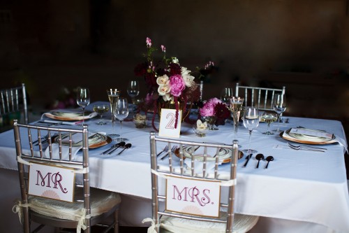 art deco tablescape | stationery and signs by Little Arrow, flowers by Anastasia Ehlers, photo by Anne Nunn