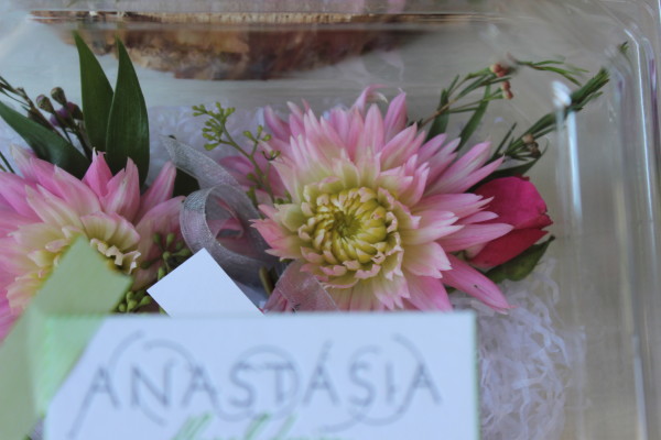 pink dahlia corsages