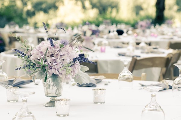 lavender centerpiece by Anastasia Ehlers | photo by Amy Rollo