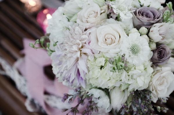 blush, lavender, and white bridal bouquet by Anastasia Ehlers | photo by Amy Rollo