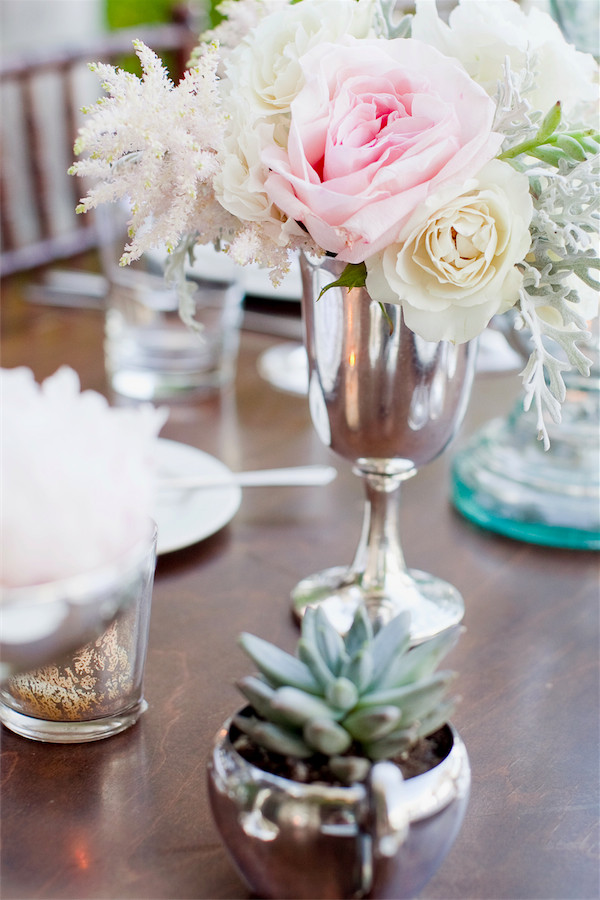 succulent in vintage silver by Anastasia Ehlers | photo by Erika Nicole