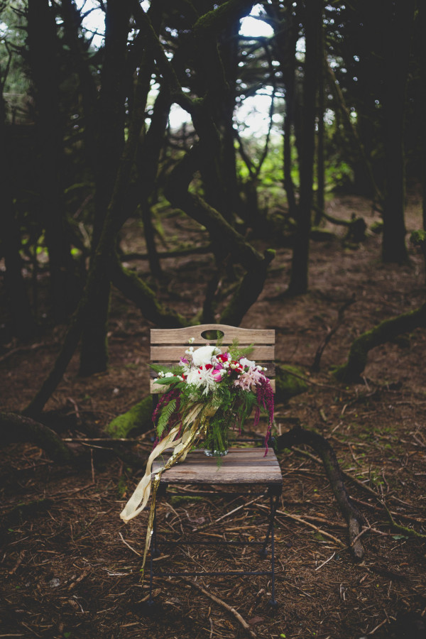 bridal bouquet with Japanese ranunculus and ferns by Anastasia Floral | photo by Cat Dossett